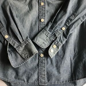 Jcrew denim top xxs petite